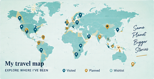 My travel map